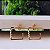 Argola Quadrada Com Tarraxa - Semijoia 18k - B412-692 - Imagem 1