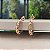 Argola Trançada Zircônias-Semijoias 18k - Antialérgicas - B496-13140 - Imagem 2
