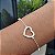 Pulseira Coração Com Zircônias - Prata 925 - P124-35210 - Imagem 1