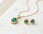 Conjunto Redondo Cravejado - Semijoia 18k - MCJ140-X340 - Imagem 1