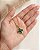 Gargantinha Trevo Verde Com Zircônia - Semijoia 18k - MG858-X210 - Imagem 1
