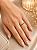 ANEL APARADOR VERDE SEMIJOIA 18K MA569 - Imagem 1
