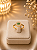 Anel Cravejado Com Pedras Verde - Semijoia 18k - MA610 - Imagem 1