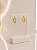 Argola Cravejada Com Tarraxa - Semijoia 18k - B761 - Imagem 1
