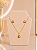 Conjunto Flor - Semijoia 18k- MC160 - Imagem 1