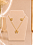 Conjunto Borboleta Vazada Com Zircônia - Semijoia 18k - MCJ159 - Imagem 1