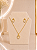 Conjunto Com Zircônias - Semijoia 18k - MCJ173 - Imagem 1