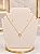 Gargantilha Coração com Zircônias - Semijoia 18k - MG987 - Imagem 1