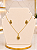 Conjunto Gota Trabalhada - Semijoia 18k - MCJ194 - Imagem 1