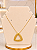 Gargantilha Triangular Vazada - Semijoia 18k - MG1014 - Imagem 1