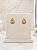 Brinco Gota Cravejado - Semijoia 18k - B826 - Imagem 1