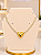 Gargantilha Choker Riviera Com Coração - Semijoia 18k - MG1016 - Imagem 1