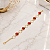 Pulseira Feminina Vermelha - Semijoia 18k - P178 - Imagem 1