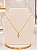 Gargantilha Crucifixo Cravejado - Semijoia 18k - MG1013 - Imagem 1