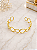 Bracelete Circulos Ajustavél Semijoia 18k P187 - Imagem 2