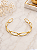 Bracelete Vazado Ajustavél Semijoia 18k P186 - Imagem 2
