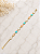 Pulseira Pedras Coloridas - Semijoia 18k - P179 - Imagem 1
