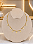 Gargantilha Choker Bolinha Com Crucifixos - Semijóias 18k – MG1008 - Imagem 1