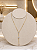 Gargantilha Gravatinha Com Zircônias - Semijoia 18k - MG1024 - Imagem 1