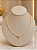 Gargantilha Choker Com Coração - Semijoia 18k - MG1031 - Imagem 1