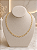 Gargantilha Choker Corrente Portuguesa - Semijoia 18k - MG1043 - Imagem 1