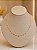 Gargantilha Choker Pingente Mini Triangular 18k - Semijoia - MG1032 - Imagem 1