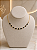 Gargantilha Cristais Pretos - Semijoia 18k MG1063 - Imagem 1