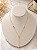 Gargantilha Gravatinha Com Zircônias - Semijoia 18k - MG1048 - Imagem 1