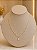 Gargantilha Bolinha Com Zircônias - Semijoia 18k - MG1054 - Imagem 1