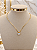 Gargantilha Aro Com Ponto de Luz - Semijoia 18k - MG1078 - Imagem 1