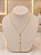 Gargantilha Gravatinha Com Zircônias Quadradas - Semijoia 18k - MG1069 - Imagem 1