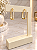 Argola Quadrada C/ Zircônias Semijoia 18k B832 - Imagem 1