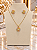 Conjunto Flor- Semijoia 18k- MCJ203 - Imagem 1