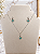 Conjunto Com Zircônias - Semijoia Banho Ródio - MCJ219 - Imagem 3
