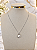 Gargantilha com Pingente Em Zirconia Gota - Aço Inoxidável - MG959 - Imagem 1
