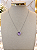 Gargantilha com Pingente Em Zirconia Coração Rosa - Aço Inoxidável - MG952 - Imagem 1