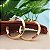 Argola Quinada - Semijoia 18k - MB72-1394 - Imagem 1