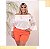 BLUSA CIGANINHA DE MANGA FLARE RENDA BRANCO PLUS SIZE - Imagem 1