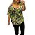 BLUSA DE VISCOLINHO ESTAMPADA COM MANGA LISA PLUS SIZE - Imagem 1