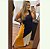 VESTIDO LONGO MIX DE CORES COM FENDA PLUS SIZE - Imagem 1