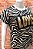 BLUSA DE ANIMALPRINT DE ZEBRA COM PAITÊ - Imagem 2