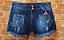 SHORTS JEANS LANTEJOULA DESFIADA - Imagem 1