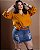 BLUSA TRANSPASSADA AMARELO MOSTARDA - Imagem 3