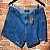 SHORTS JEANS COM BRILHOS NO BOLSO FAKE - Imagem 1