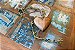 Colar decorativo artesanal com coração de madeira, cordão em sisal e linhas de cetim em formato de folhas - Imagem 1
