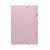 Pasta c/ aba elástica Rosa Pastel | Polycart - Imagem 1