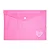 Pasta Plástica Envelope A4 Lovely - Pink Vibes | LeoArte - Imagem 1