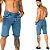 Bermuda Jeans Masculina Slim com elastano - Imagem 1
