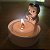 Suporte para velas Gatinho colorido c/ 6 velas - Imagem 1