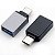 Adaptador OTG USB para Tipo C USBTIPOC OTG+USB - Imagem 1